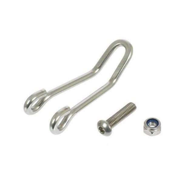 Busch Muller Bumm Head Lamp Hook Silver nerezová ocel střední ocel 45 18 mm