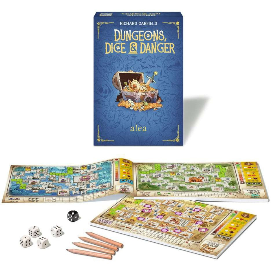Ravensburger Dungeons, kostky a nebezpečí