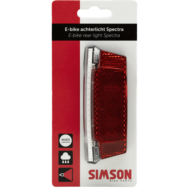 Simson Taillight Spectra Bagage Rack E-Bike 6-48V