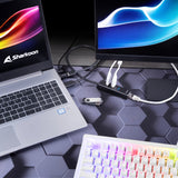 Sharkoon 3-Port USB 3.2 Gen 1 Aluminium Hub + RJ45 Ethernet