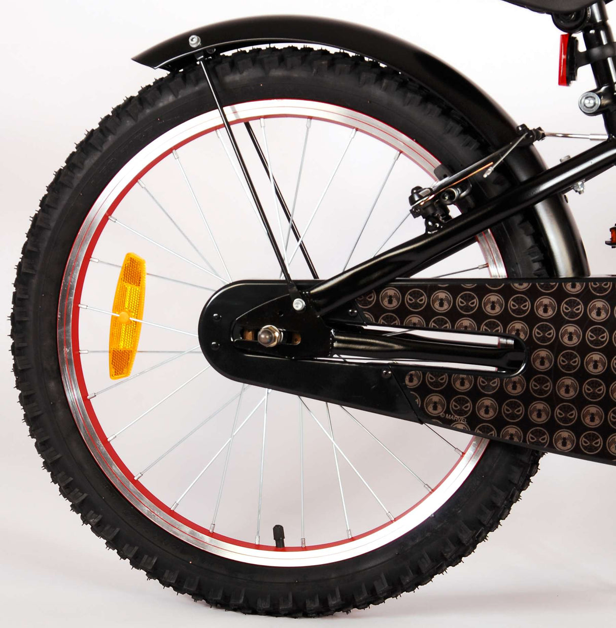 Spinnen -Man - Kinderrad - Jungen - 20 Zoll - Matt Schwarz - 2 Handbremsen