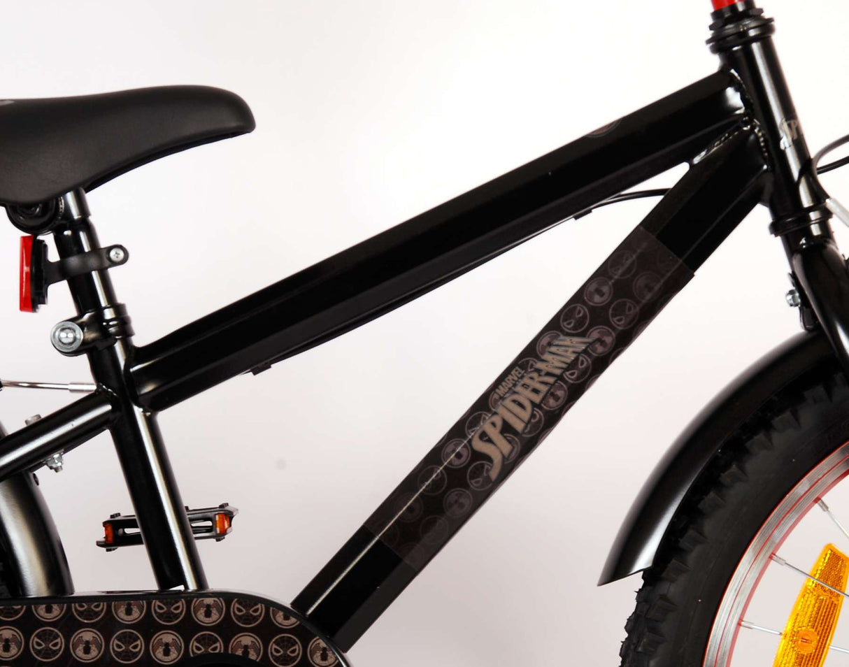 Spinnen -Man - Kinderrad - Jungen - 20 Zoll - Matt Schwarz - 2 Handbremsen