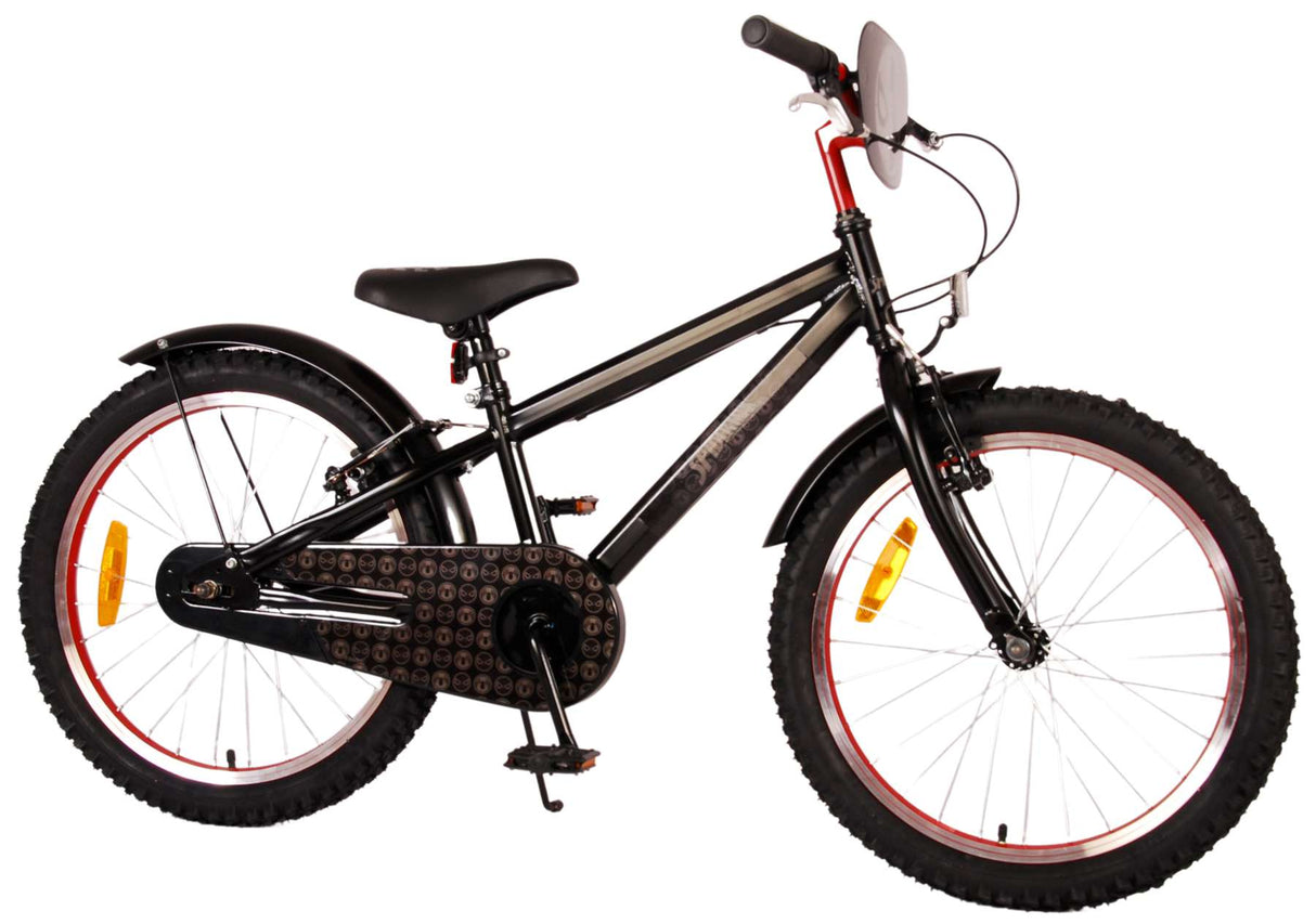 Spinnen -Man - Kinderrad - Jungen - 20 Zoll - Matt Schwarz - 2 Handbremsen