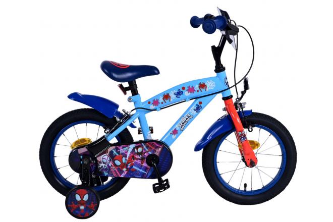 Spidesy Kanner Vëlo - Jongen - 14 Zoll - blo - zwee Handbremsen