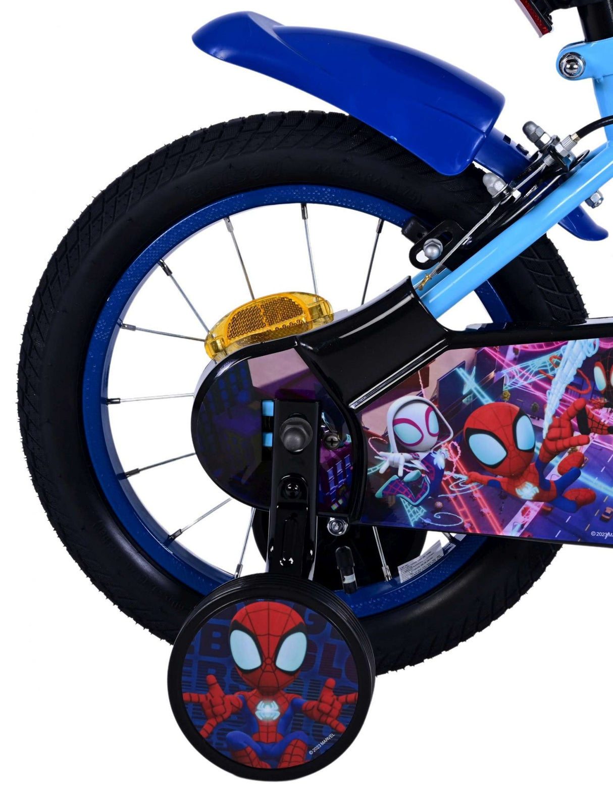 Spidesy Kanner Vëlo - Jongen - 14 Zoll - blo - zwee Handbremsen