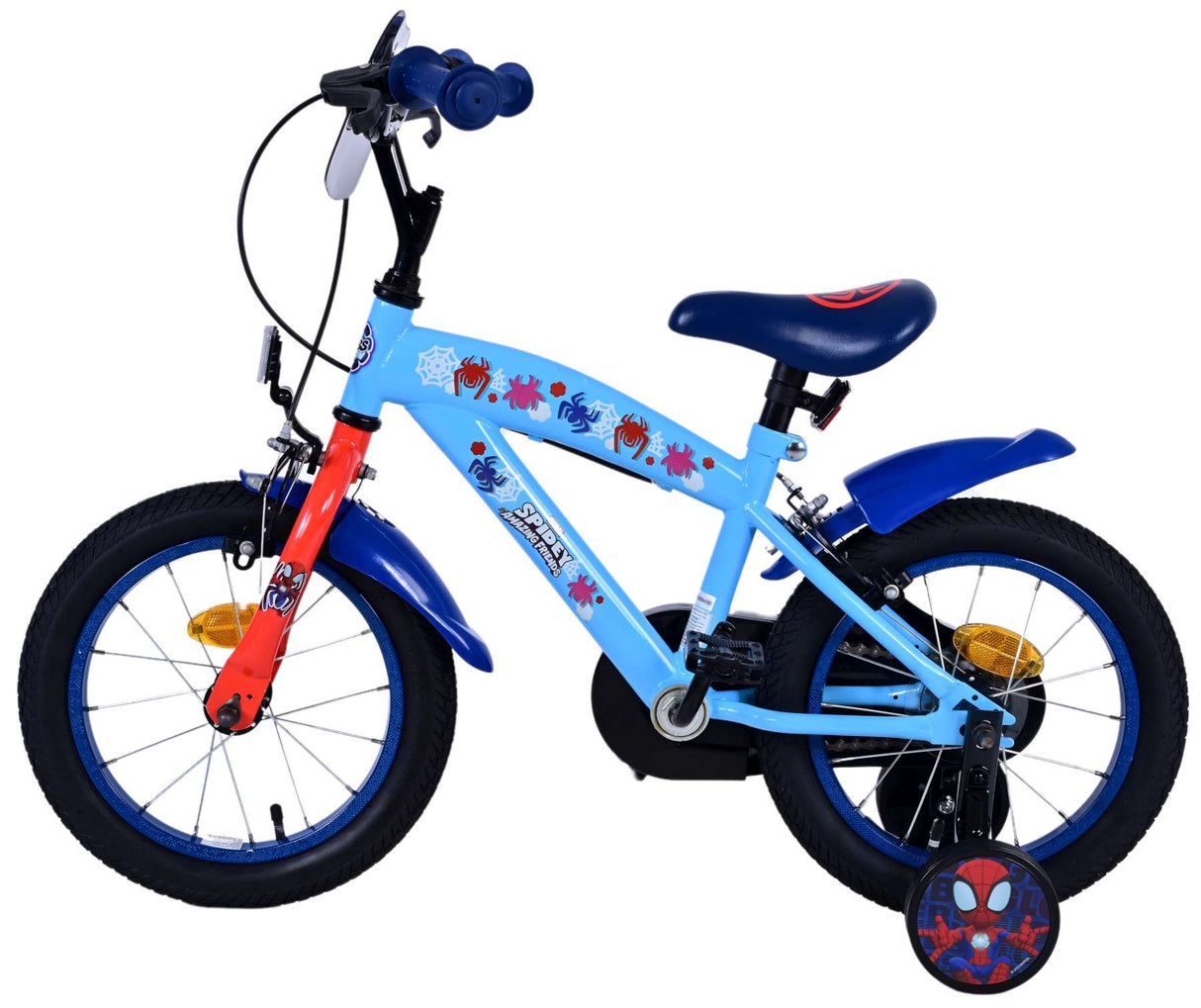 Spidesy Kanner Vëlo - Jongen - 14 Zoll - blo - zwee Handbremsen