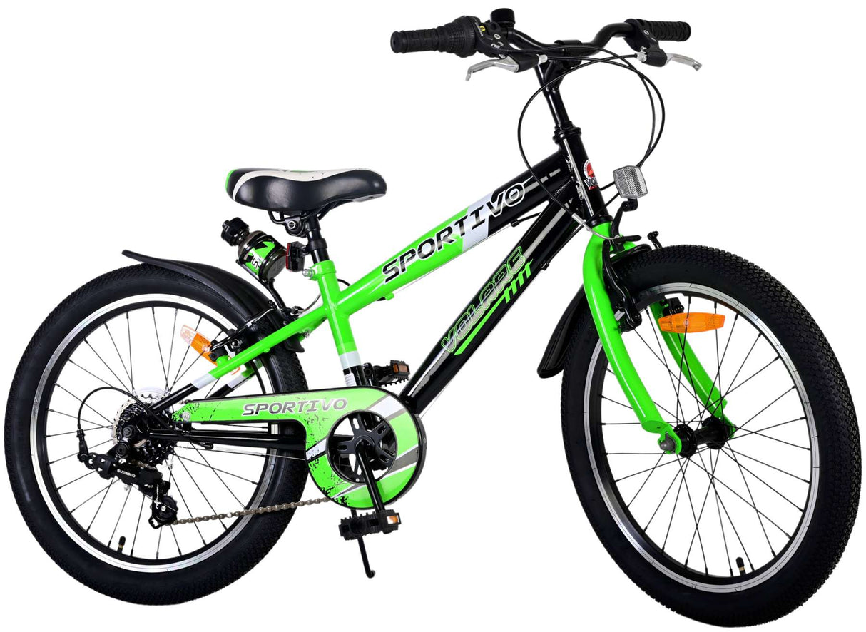 Volare Sportivo Kinderrad - Jungen - 20 Zoll - Grün - 7 Zahnräder