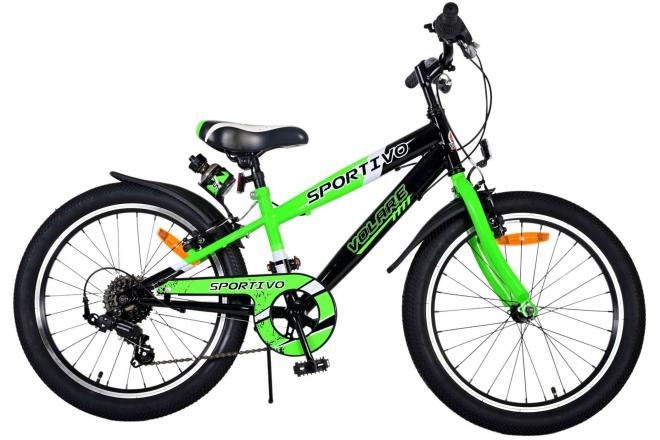 Volare Sportivo Kinderrad - Jungen - 20 Zoll - Grün - 7 Zahnräder