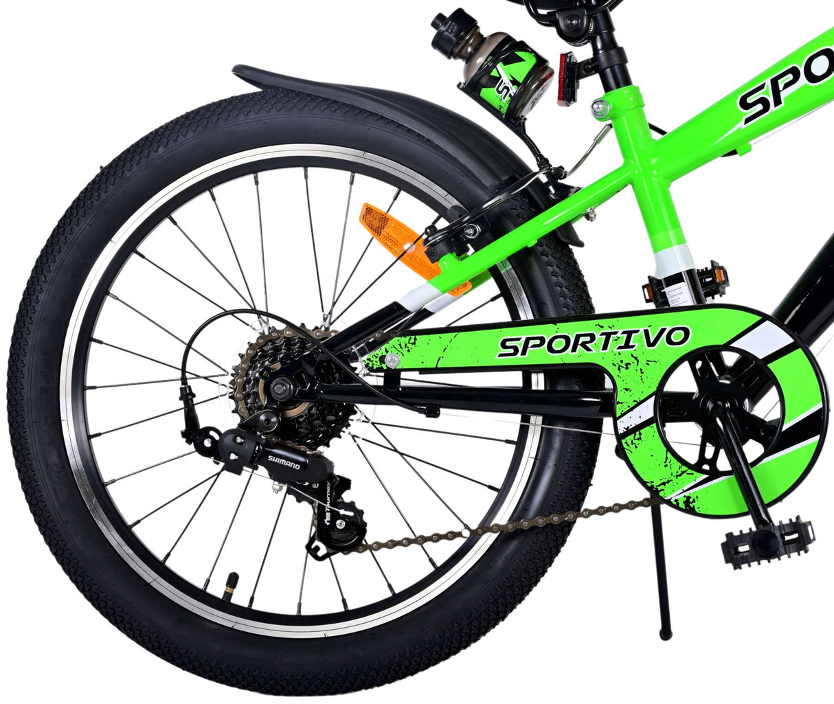 Volare Sportivo Kinderrad - Jungen - 20 Zoll - Grün - 7 Zahnräder