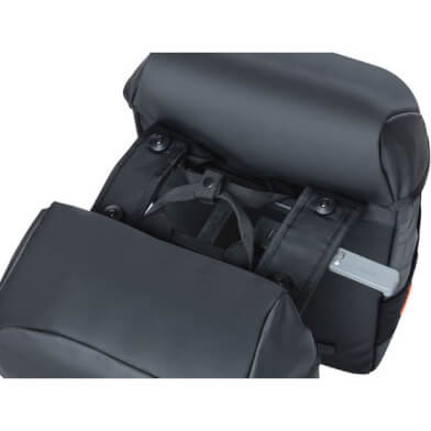 Basilikum Miles Tarpaulin Mike Doppelfahrradbeutel, schwarz, wasserdicht, 34 Liter