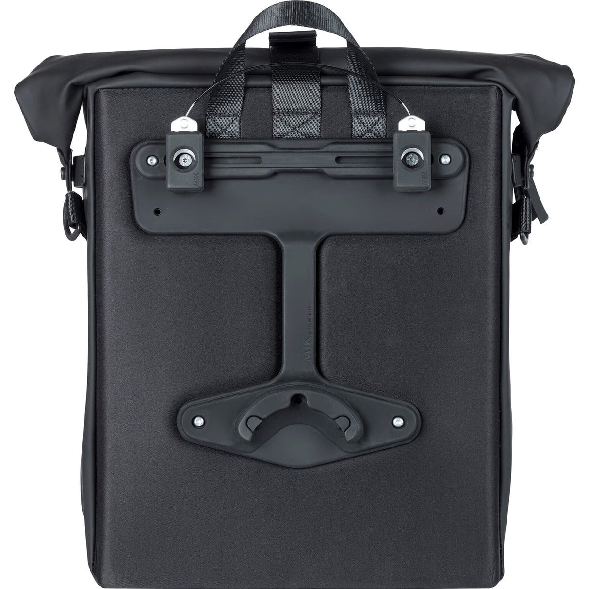 Basil Soho Mik Side Bicycle Sac à vélo noir, imperméable, PU, ​​Nordlicht LED, 17L