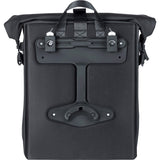 Basil Soho Mik Side Bicycle Sac à vélo noir, imperméable, PU, ​​Nordlicht LED, 17L