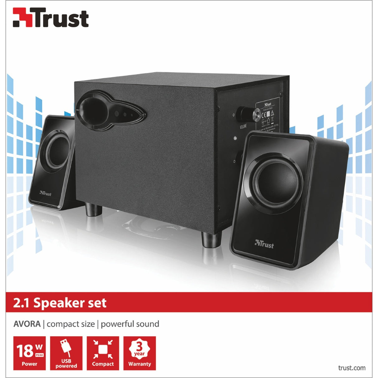 Trust Avora 2.1 Subwoofer speaker set