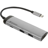 Verbatim USB 3.2 Gen 1 multiport hub, USB-C > 2x USB-A + US