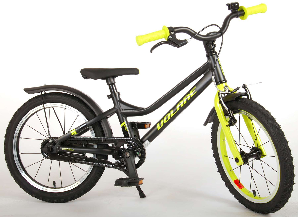 Volare Blaster Children's Bike - Boys - 16 Inch - Black Yellow - Prime Collection