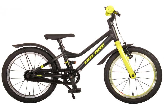 Volare Blaster Children's Bike - Boys - 16 Inch - Black Yellow - Prime Collection