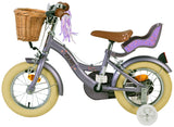 Volare Blossom dla dzieci rower dla dzieci - dziewczyny - 12 cali - fioletowy - dwa hamulce ręczne