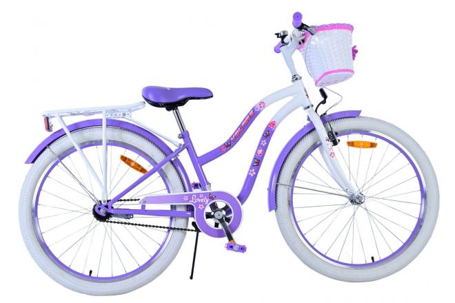 Volare Lovely Children's Bicycle - Girls - 24 Interning - Purple