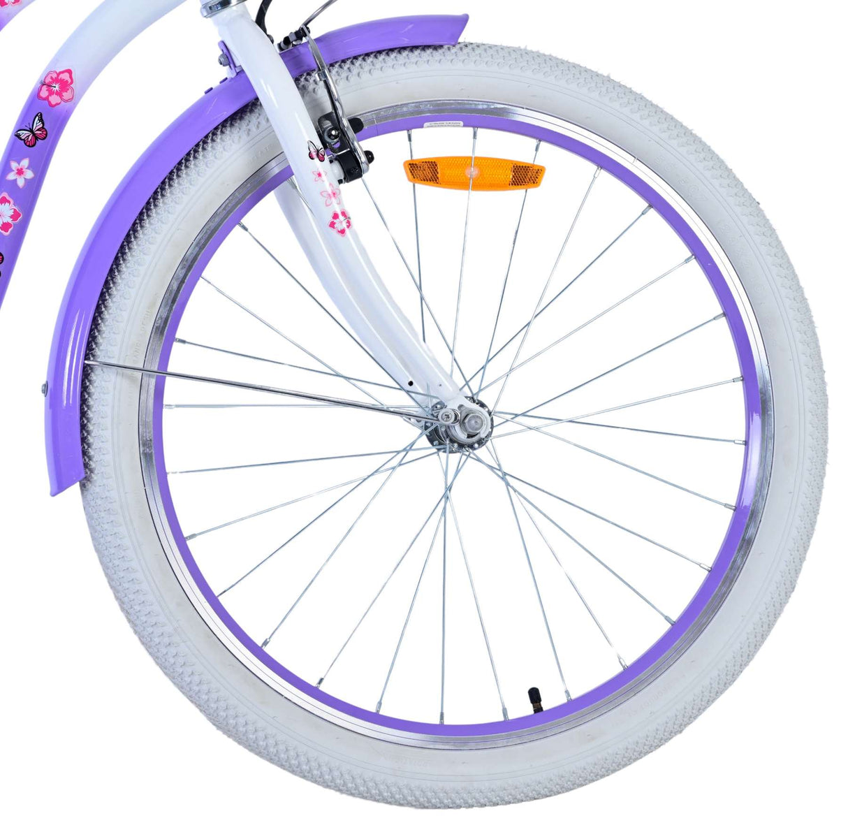Volare Lovely Children's Bicycle - Girls - 24 Interning - Purple
