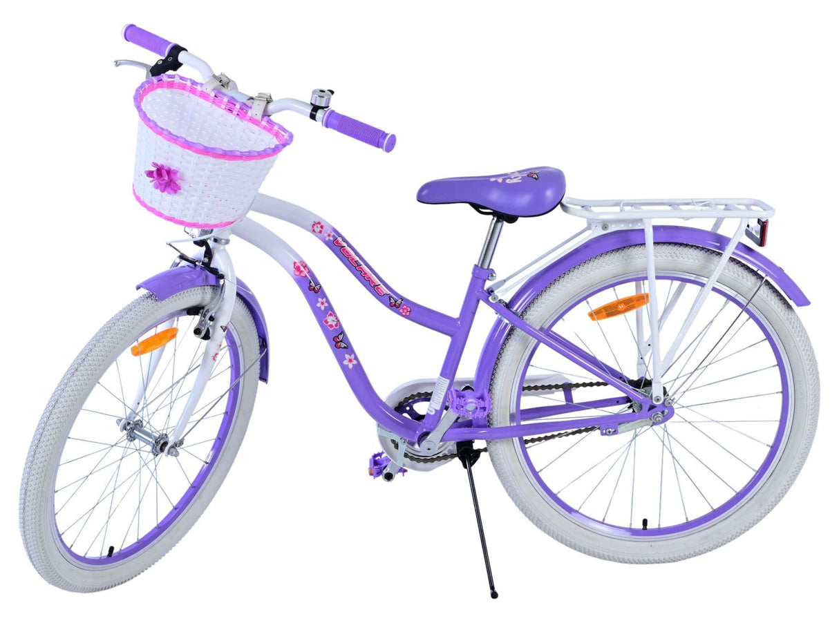 Volare Lovely Children's Bicycle - Girls - 24 Interning - Purple