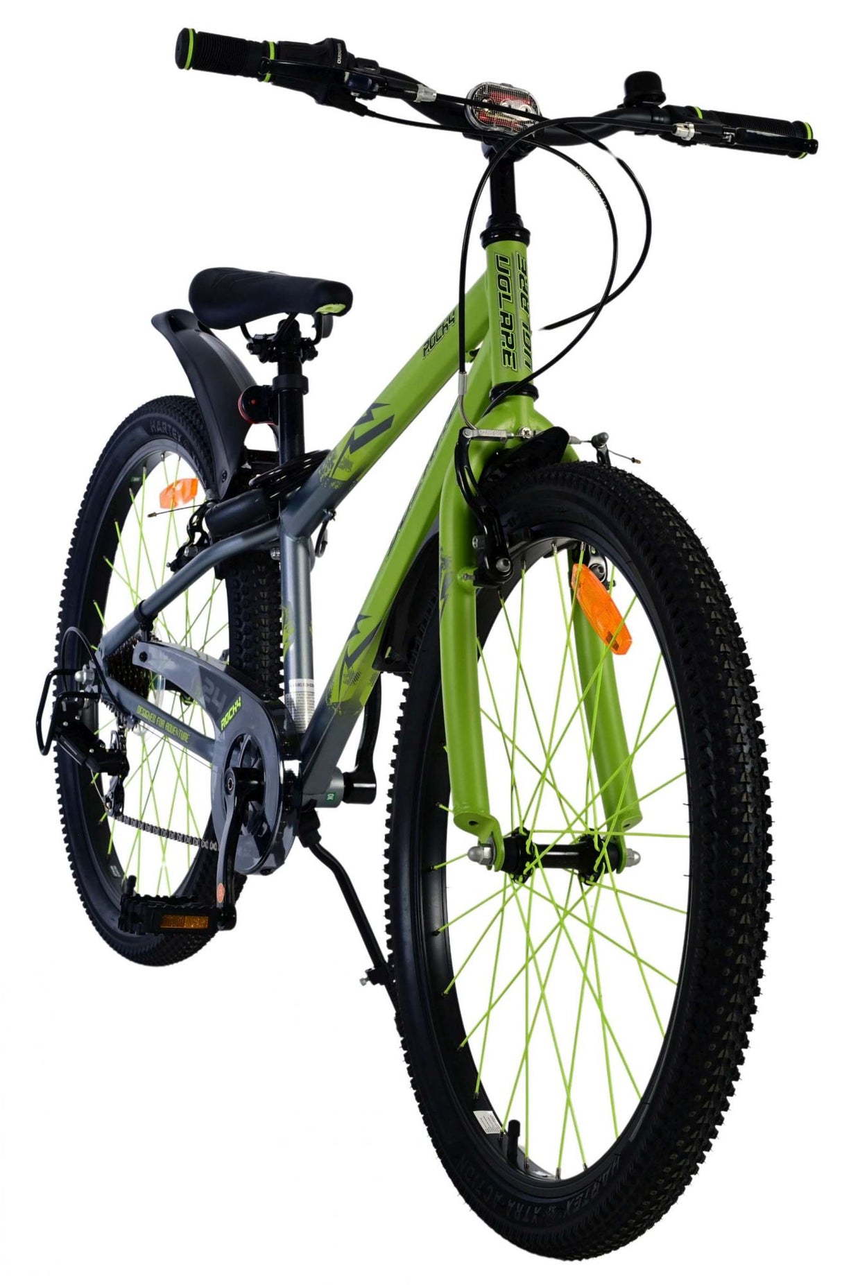 Volare Rocky Children's Bicycle - 24 pouces - vert - 7 vitesses