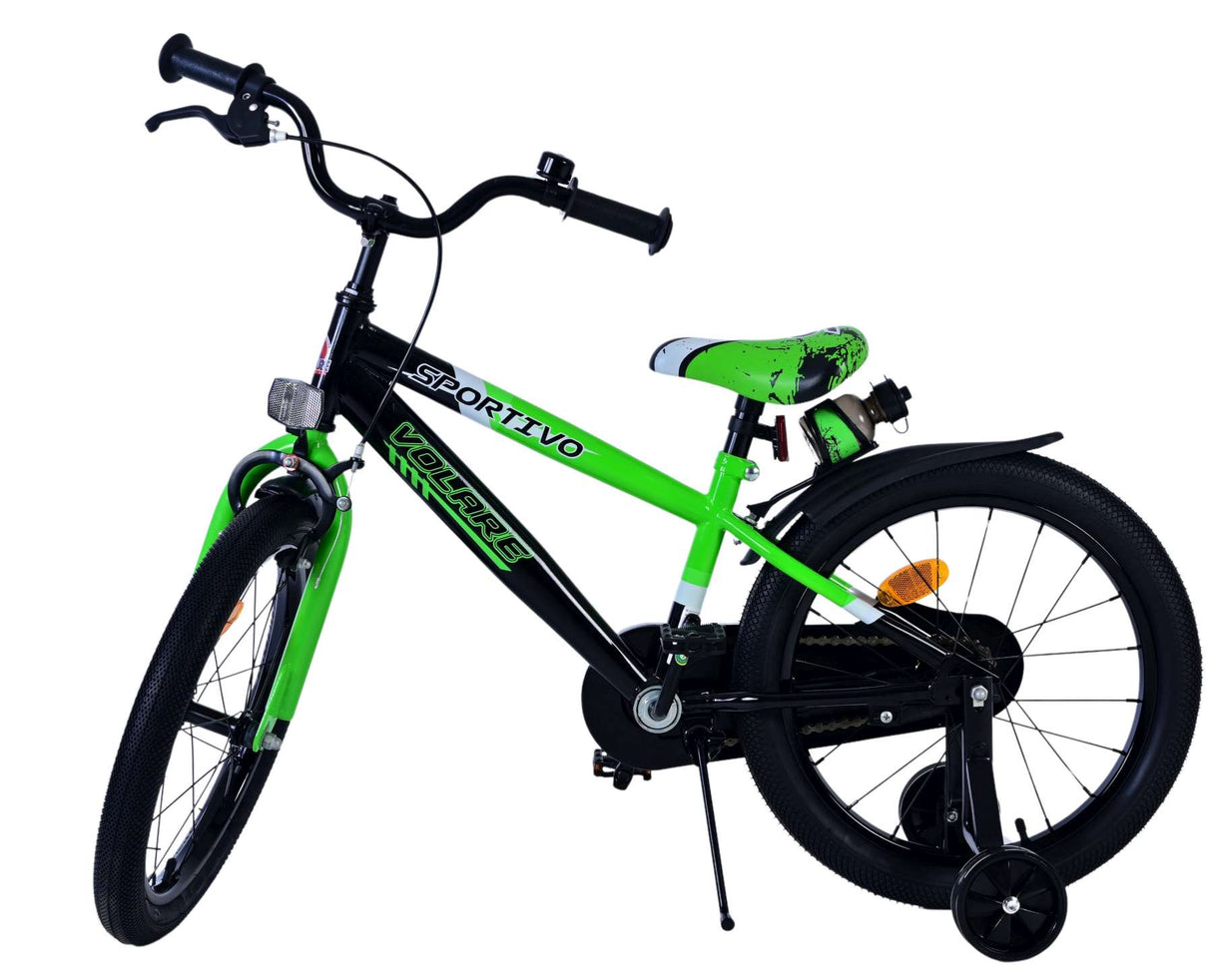 Volare Sportivo Kinderrad - Jungen - 18 Zoll - grün schwarz