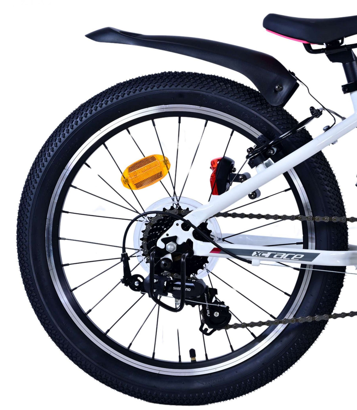 Volare XC Race Children's Bicycle 20 Zoll 7 Geschwindigkeit Weiß Pink