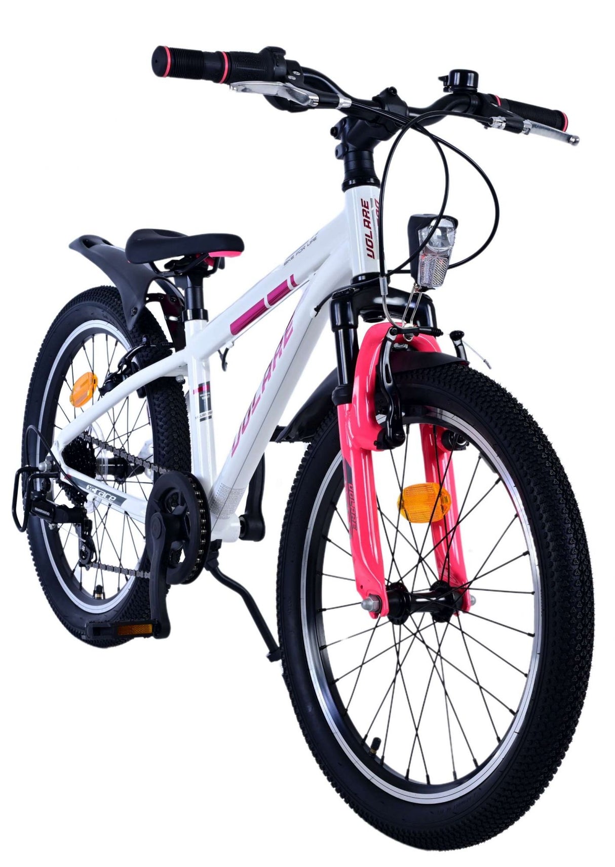 Volare XC Race Children's Bicycle 20 Zoll 7 Geschwindigkeit Weiß Pink
