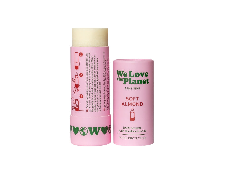 We Love the Planet Deo Stick Soft Almond - Sensitive - 40G