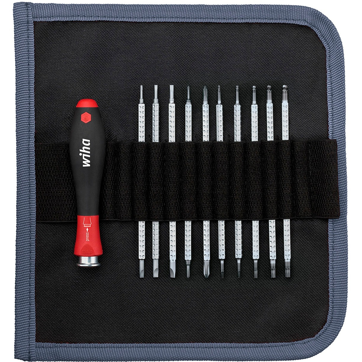 Wiha Screwdriver with System 4 change shaft set,