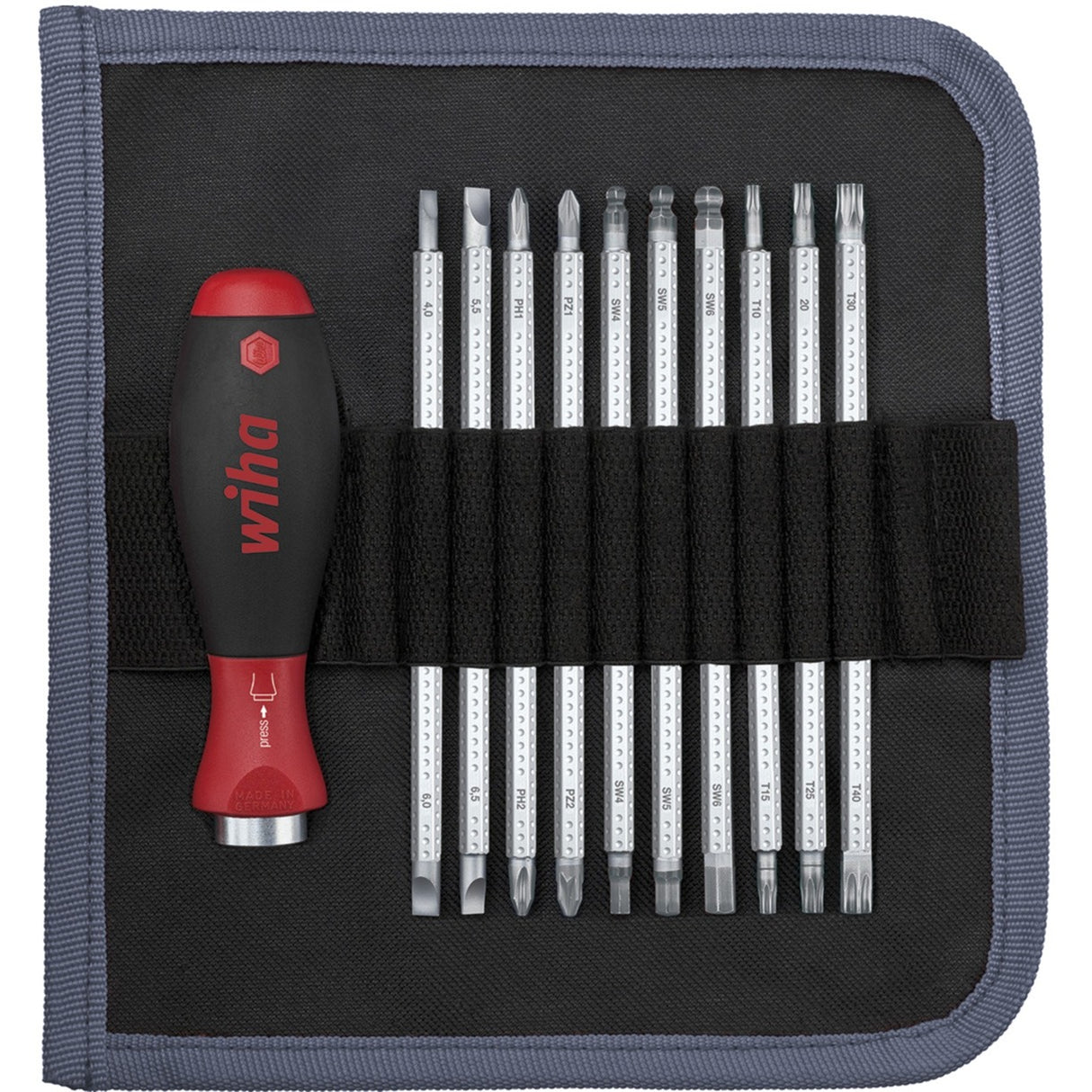 Wiha Screwdriver with System 6 Changes SCHACHSET