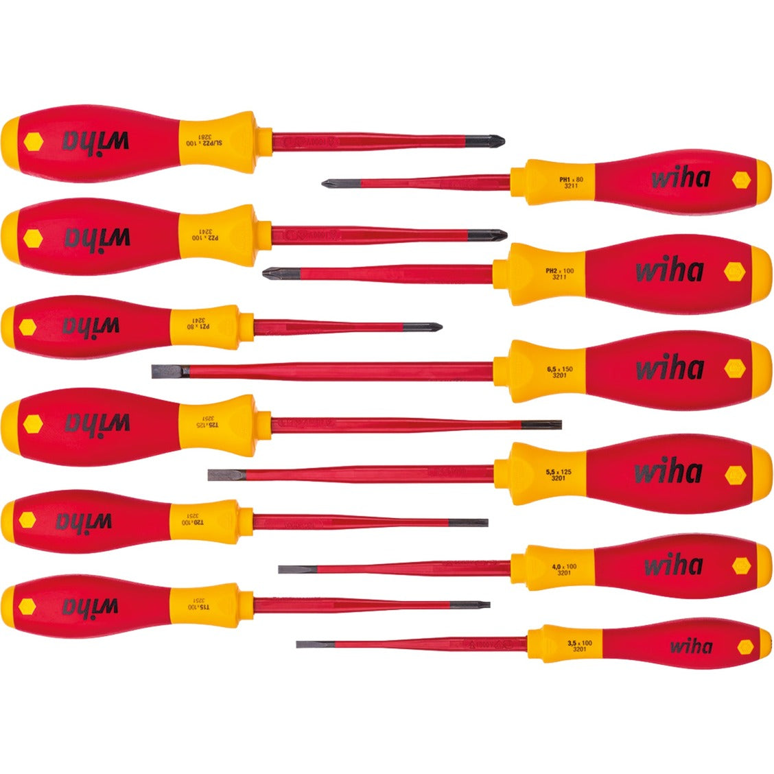 Wiha screwdriver set SoftFinish Electric Slimfix
