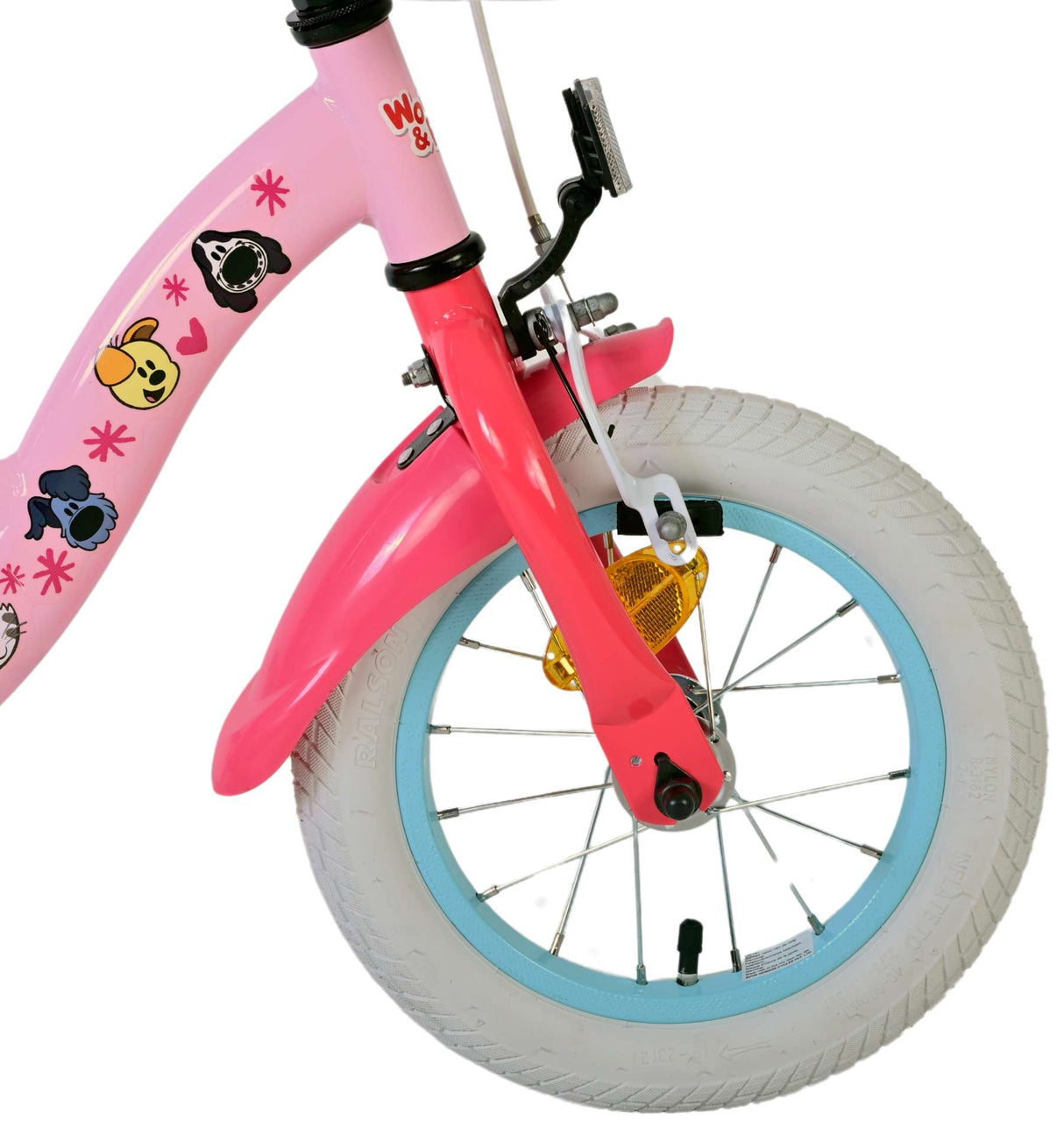 Woezel Pip Children's Bike - Girls - 12 Inch - Pink