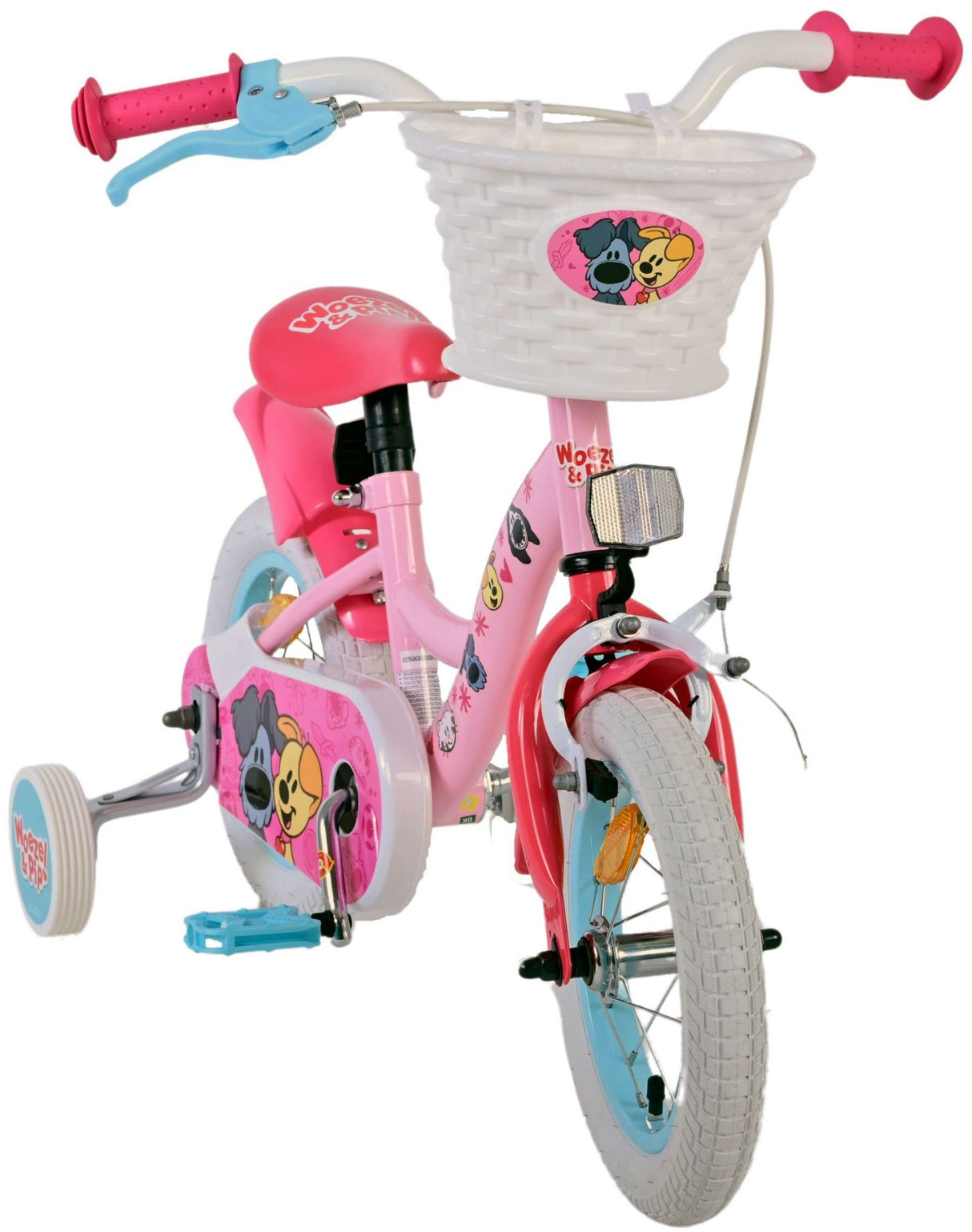 Woezel Pip Children's Bike - Girls - 12 Inch - Pink
