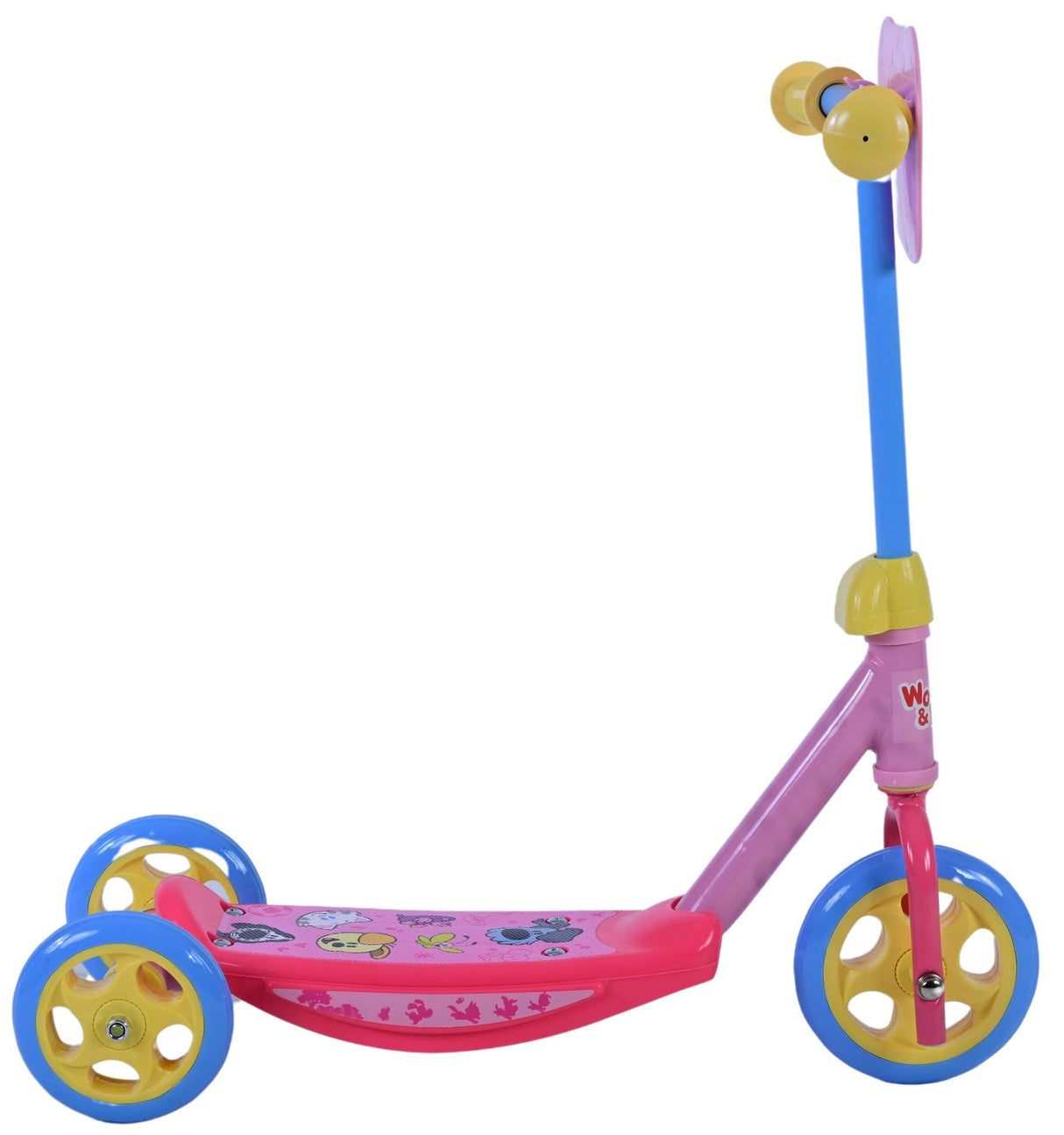 Woezel pip pip pip step piger lyserød blå gul