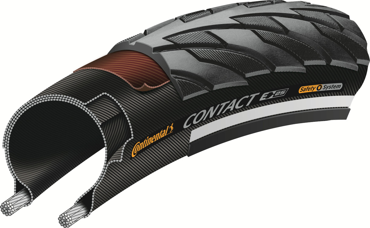 Kontinentaler Reifenkontaktreflex 37-622 Schwarze Reflexion