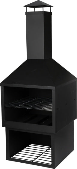 Ambiance Fighting Pejs med ild -resistent stål 44 x 44 x 118 cm sort