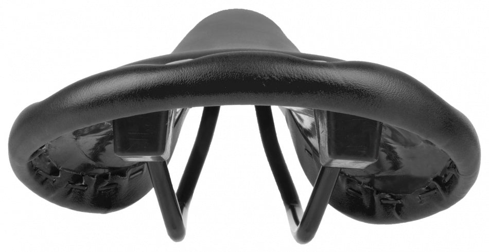 M-wave Rivet Race Saddle Unisex Imitazione in pelle nera