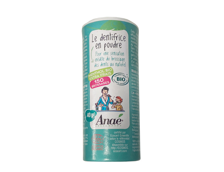 Anae tooth brush powder without fluor menthol 40g