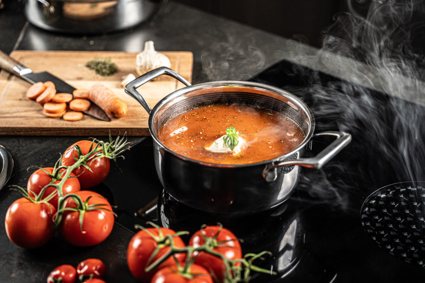 Arbaer 7-piece pan set Induction with honeycomb anti-stick coating