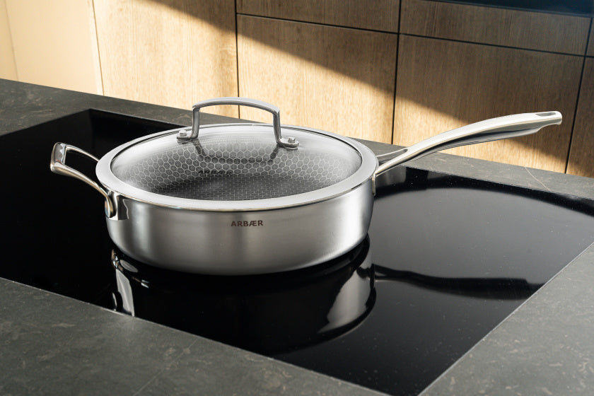 Arbaer Span Induction Ø 28 cm with honeycomb anti-stick coating with lid