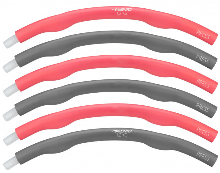 Avento Hula Hoop 100 cm pianki czarny czerwony