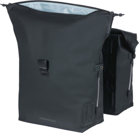 Basil Soho Nordlicht Doppelfahrradbeutel - wasserdicht, schwarz, 41l