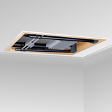 Telescopic attic staircase.