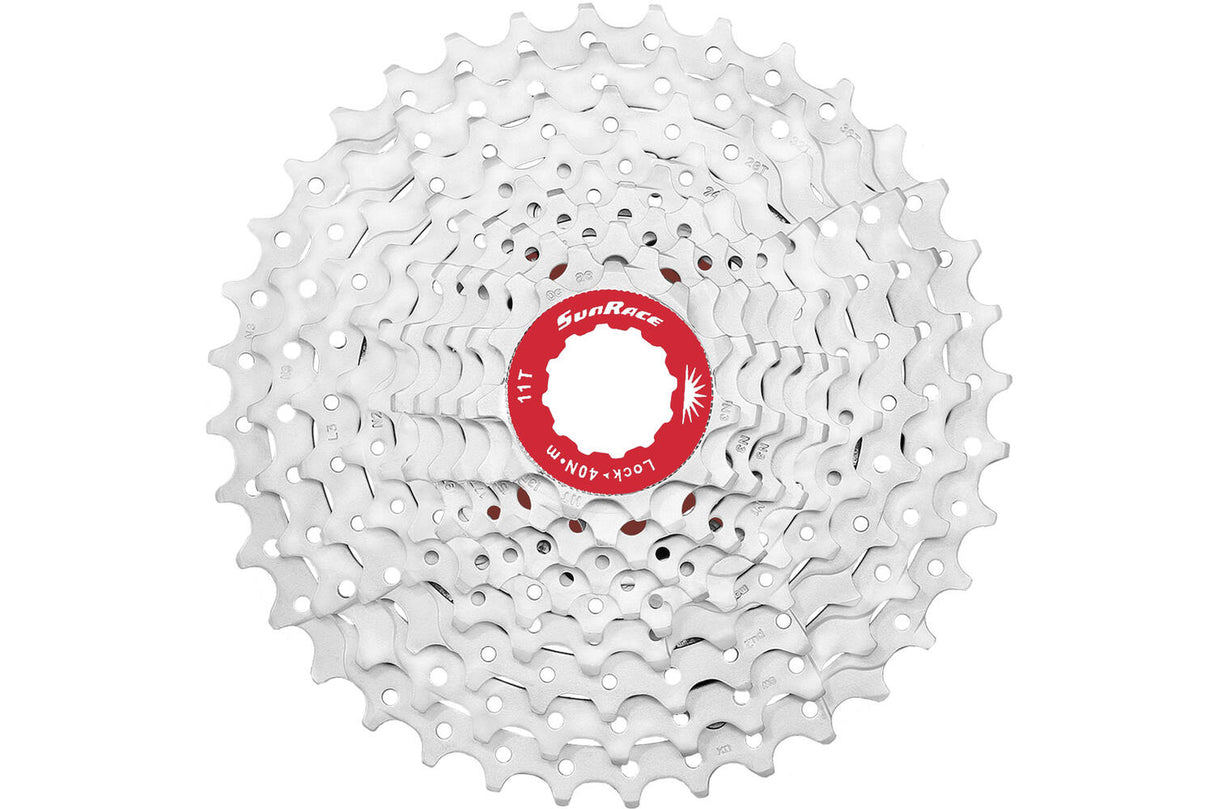 Sunrace 10 Speed ​​Cassette 11-36T. Silver CSMX0
