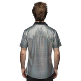 Boland Disco Diamond Shirt Men Dimensione d'argento L