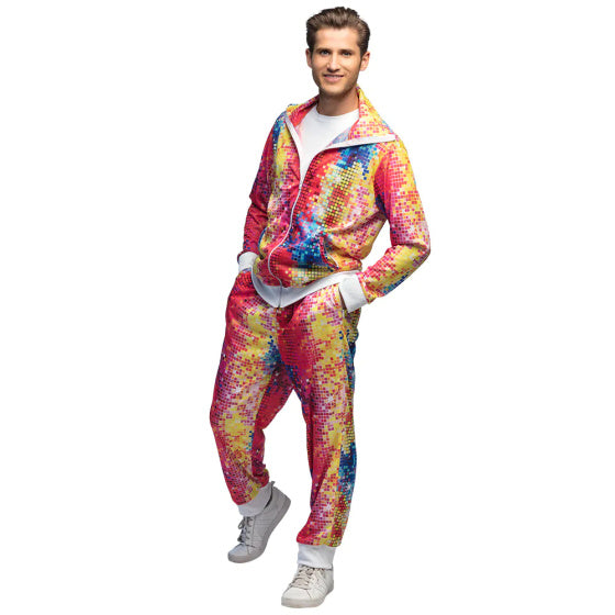 Boland Disco Dude Tracksuit Men Multicolor Størrelse M
