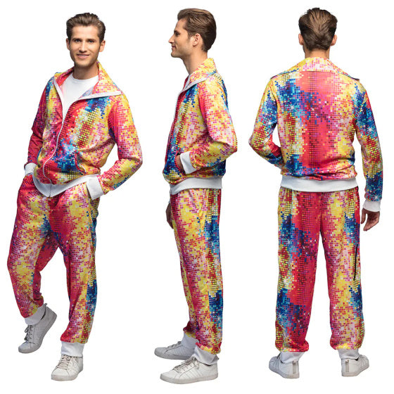 Boland Disco Dude Tracksuit Men Multicolor Størrelse M