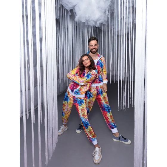 Boland Disco Dude Tracksuit Men Multicolor Størrelse M