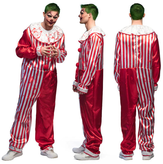 Boland Killer clown kostuum heren rood wit maat 54 56 (XL)